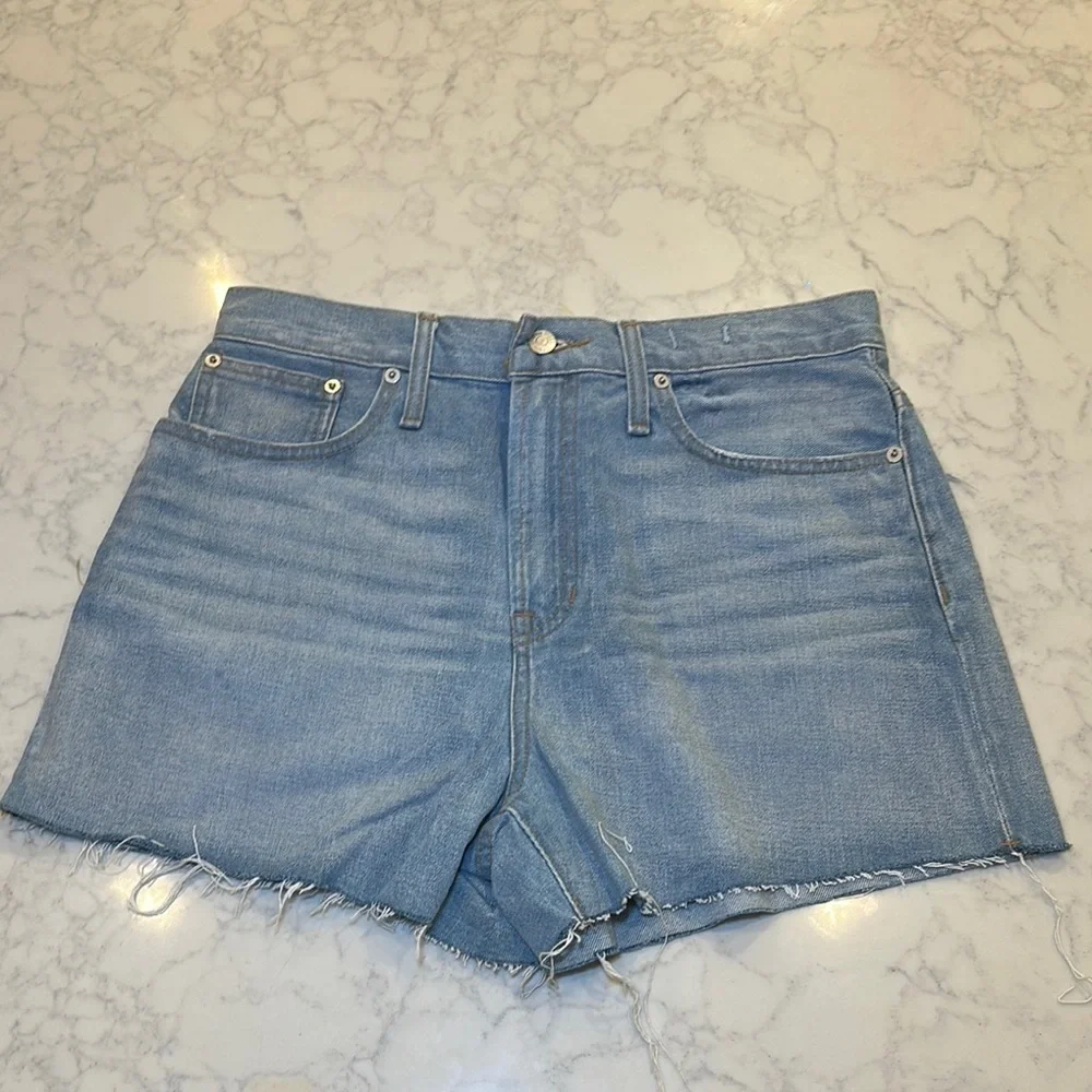 NEW Madewell The Perfect Jean Short Raw Hem Size 29